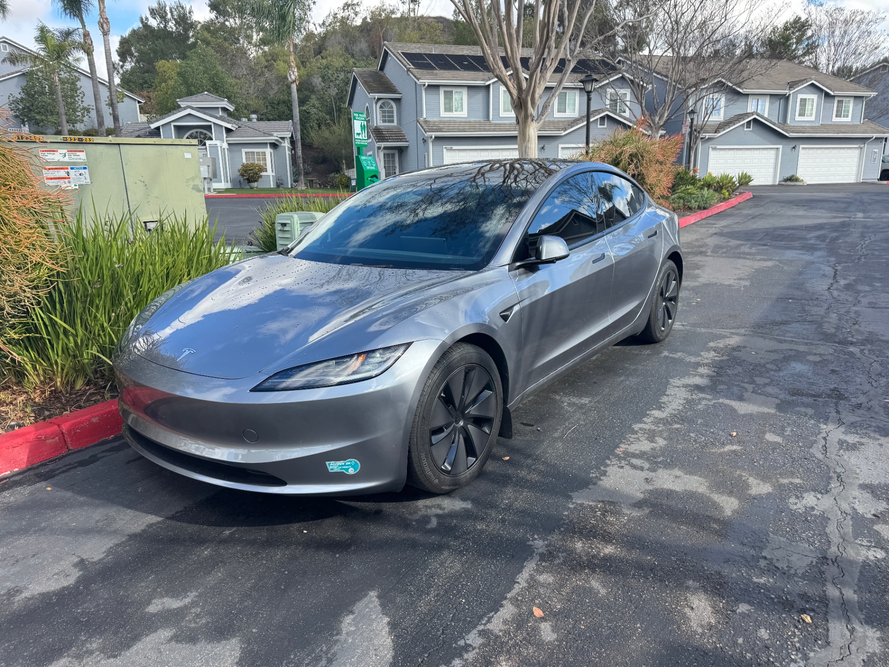 Tesla Model 3 Highland with professional ceramic window tint installed by BestAutoTechs in San Diego