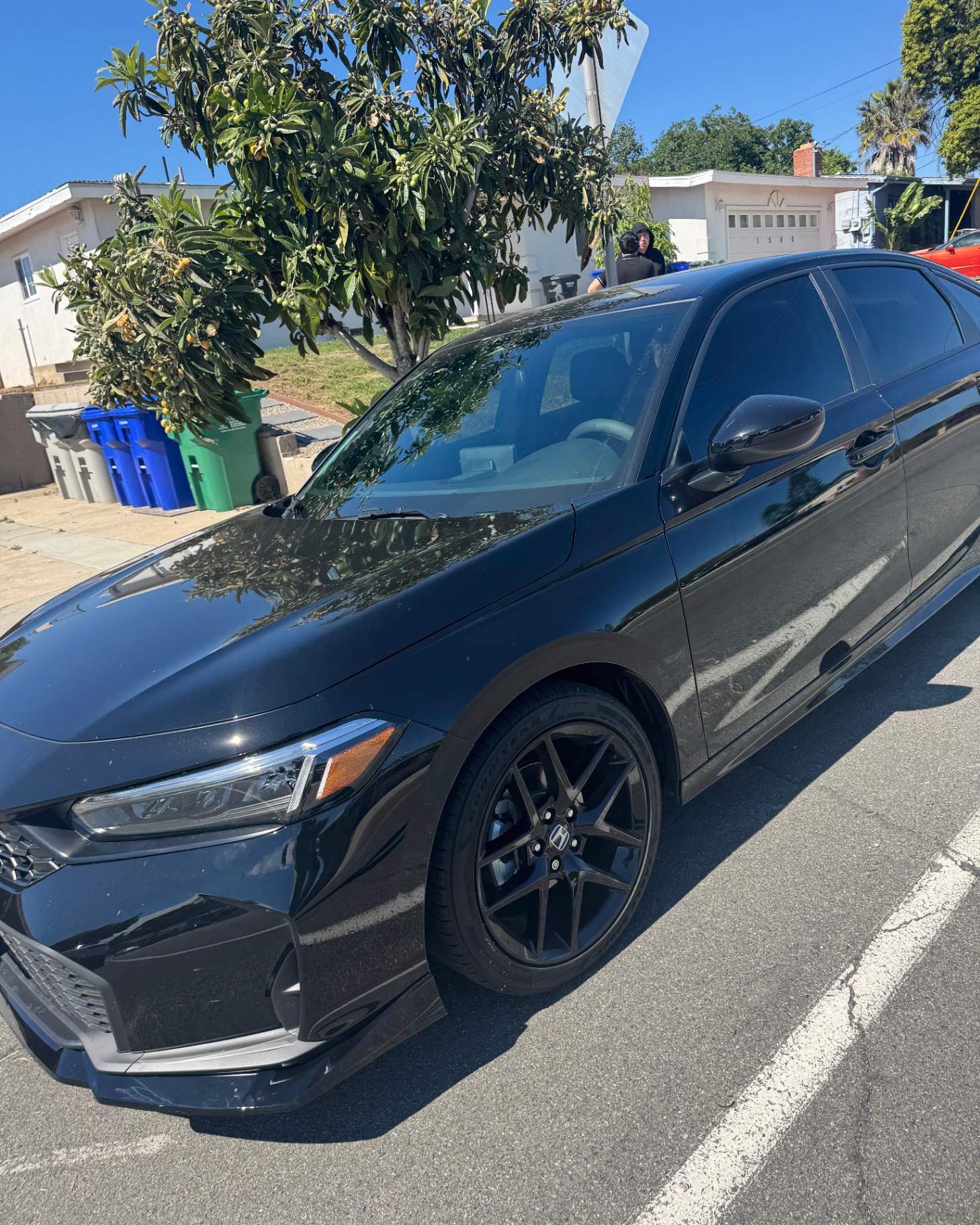 Clean professional carbon window tint install on a 2026 Honda Civic by BestAutoTechs — the right way to tint
