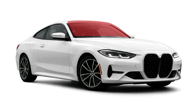 BMW 4 Series coupe, a 2021+ G22/G82 body that fits the ExoShield ULTRA windshield kit