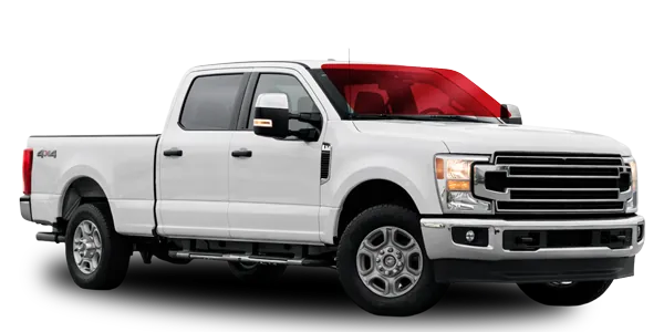 White 2025 Ford F-250 Super Duty for ExoShield ULTRA windshield protection film