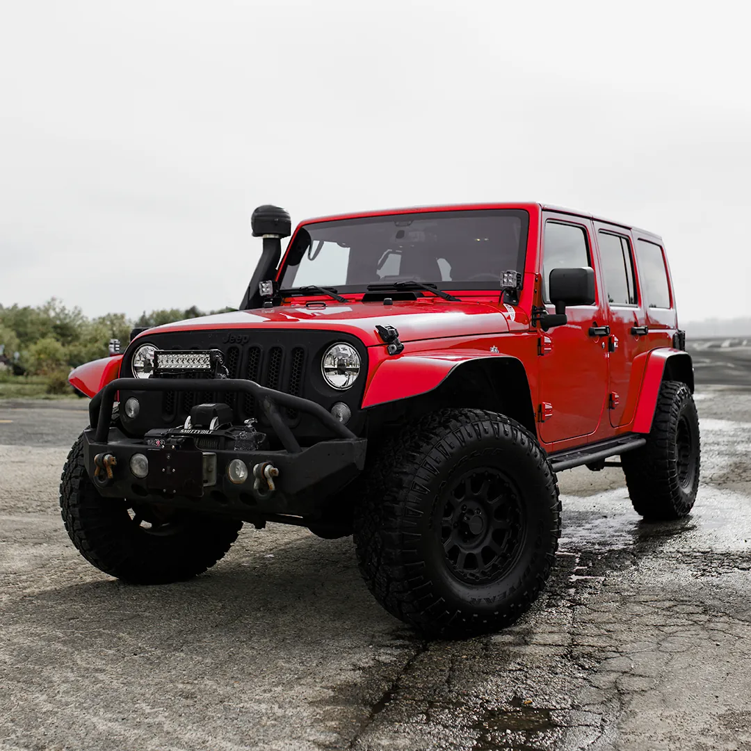Jeep Wrangler JK (2007-2017) with ExoShield ULTRA windshield protection film kit