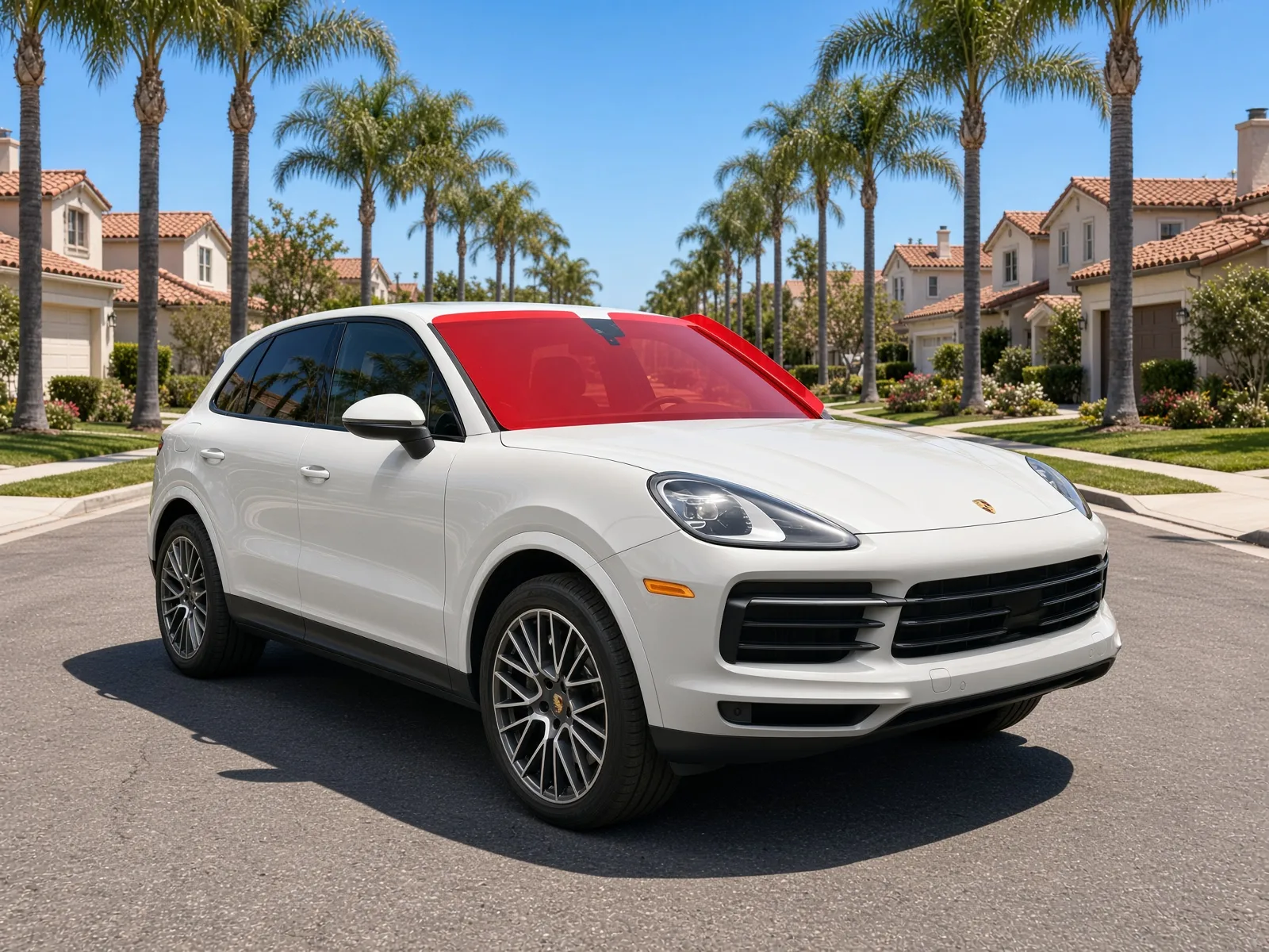 3rd-gen Porsche Cayenne (2019+) for ExoShield ULTRA windshield protection film