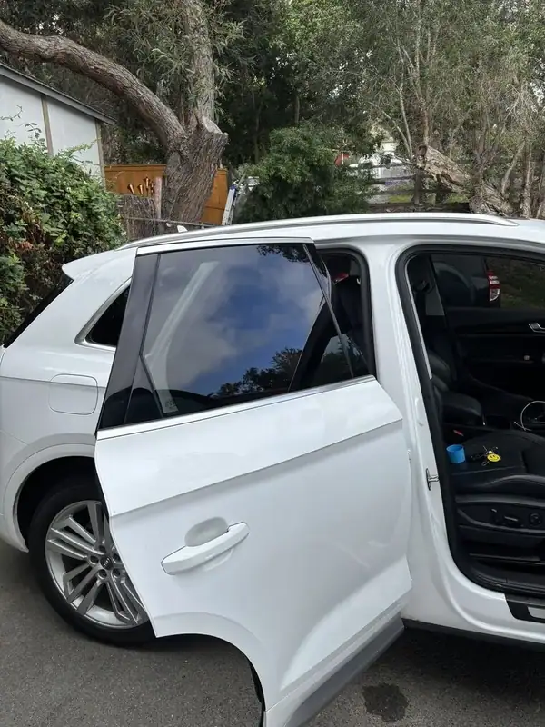 Audi Q5 rear quarter view with HiTek ceramic IR window tint — San Diego mobile window tinting