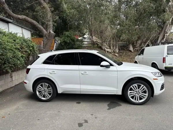 Audi Q5 completed ceramic IR window tint install — mobile window tinting San Diego