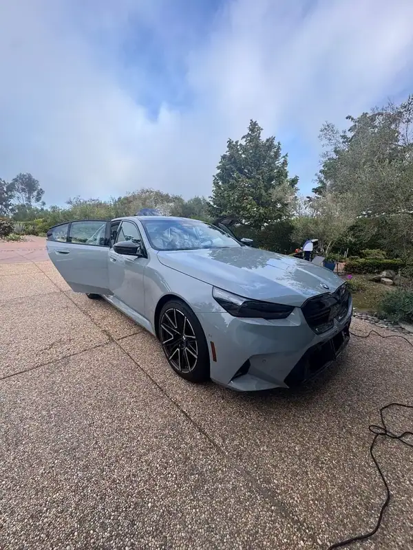 BMW M5 with 35% ceramic window tint installed by BestAutoTechs mobile window tinting in San Diego