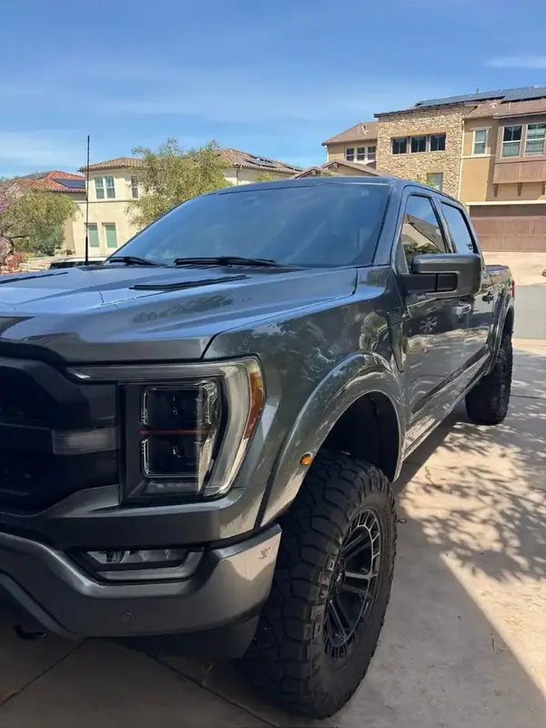 Ford F-150 Roush front three-quarter view after ceramic window tint install — BestAutoTechs San Diego mobile service
