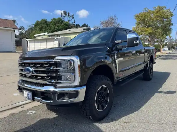Ford F-250 King Ranch Tremor with ceramic window tint installed by BestAutoTechs mobile window tinting in San Diego