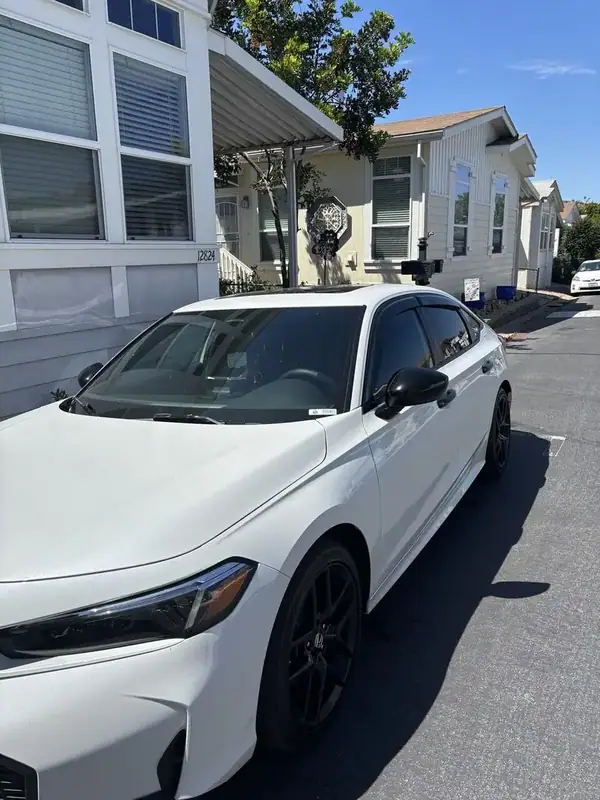 Honda Civic front profile after 70% ceramic IR window tint upgrade — BestAutoTechs mobile install San Diego