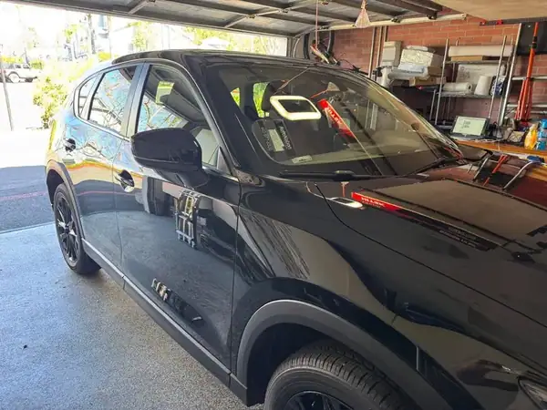 Mazda CX-5 front passenger side with HiTek ceramic IR window tint — San Diego mobile window tinting