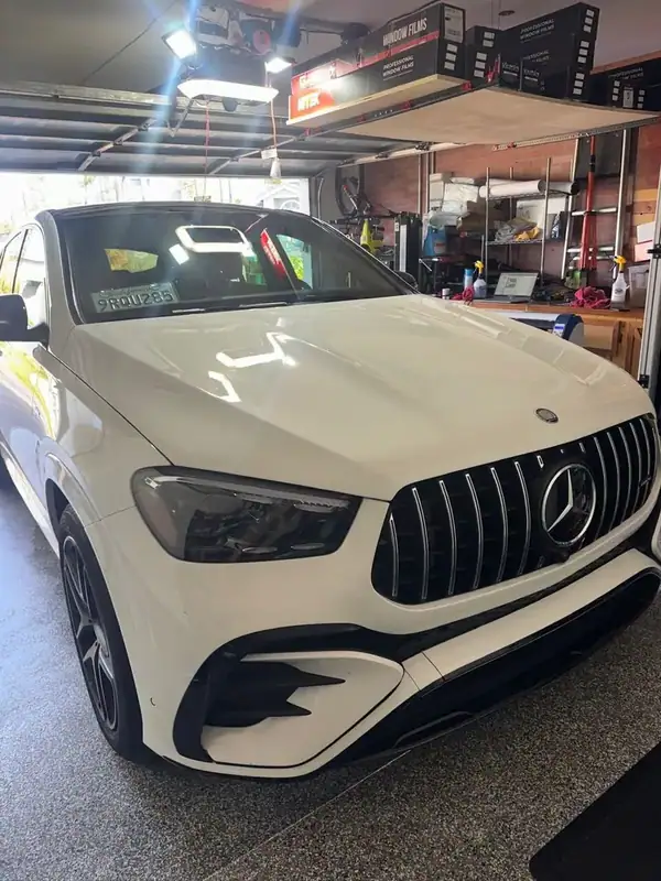 Mercedes-Benz GLE 53 AMG Coupe with full ceramic window tint installed by BestAutoTechs mobile window tinting in San Diego