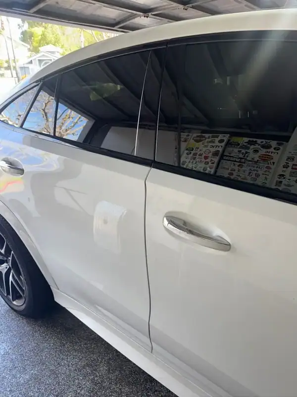 Mercedes-Benz GLE 53 AMG Coupe rear door with ceramic IR window tint — BestAutoTechs San Diego