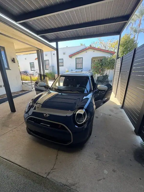 Mini Cooper S front view showing ceramic window tint — BestAutoTechs San Diego mobile service
