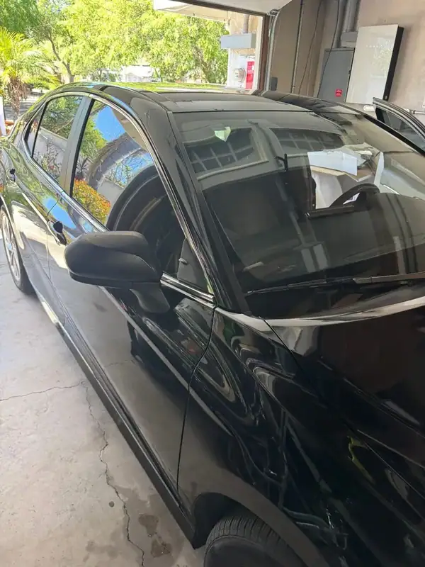 Toyota Camry with full ceramic window tint on sides and back installed by BestAutoTechs mobile window tinting in San Diego